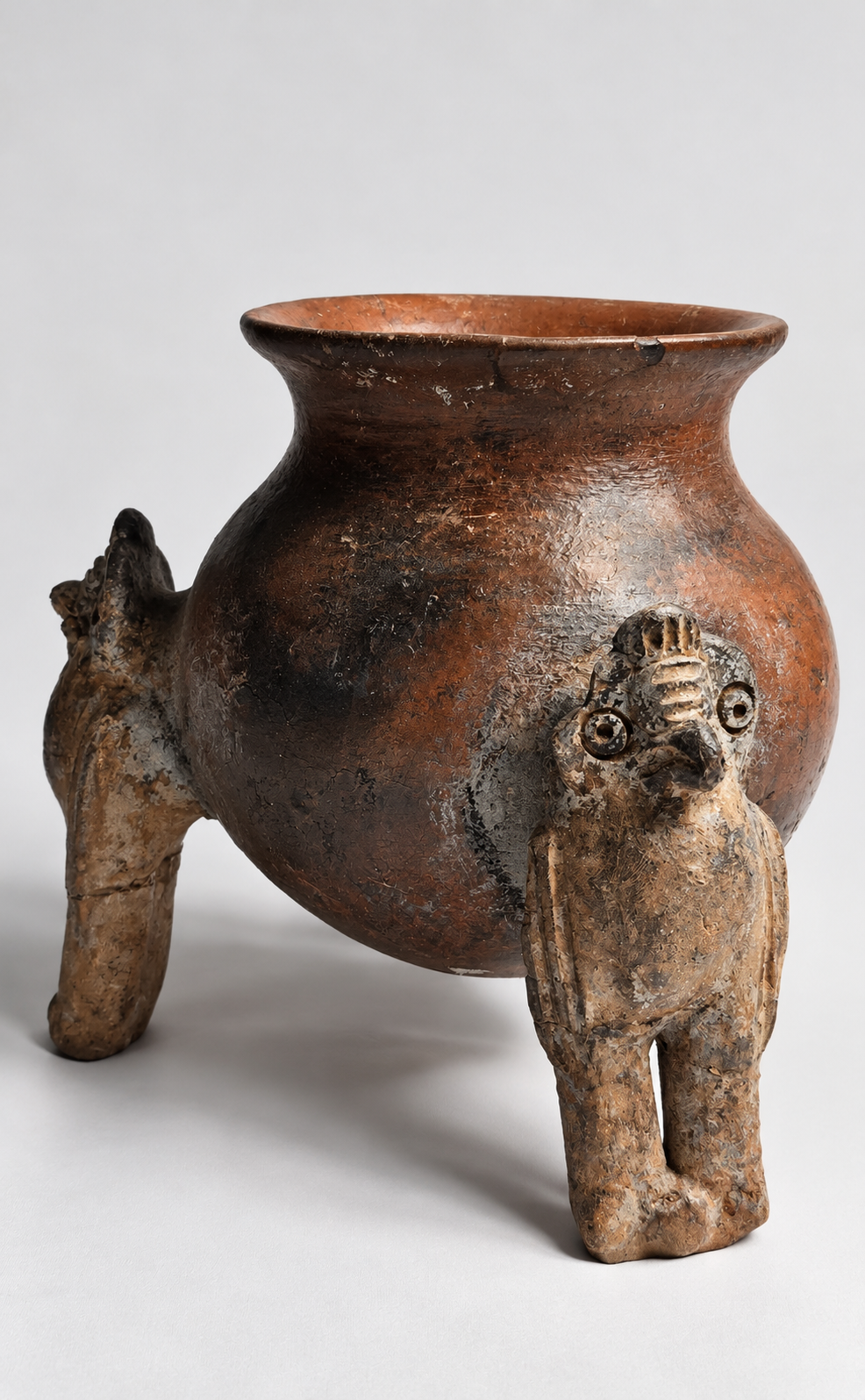 PreColumbian - Chorotega Ritual Tripod Vessel - 1100–1400 AD