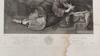 After Jusepe de Ribera — The Liberation of Saint Peter, Royal Gallery of Dresden, 1757