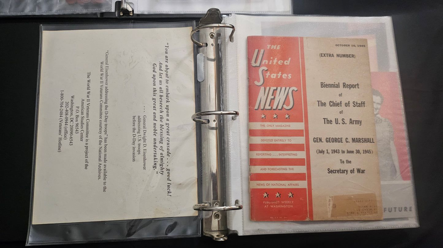 WWII U.S. Army Archive — APO 339 Limburg, Ration Books & Tokens, VA Docs & Language Guides