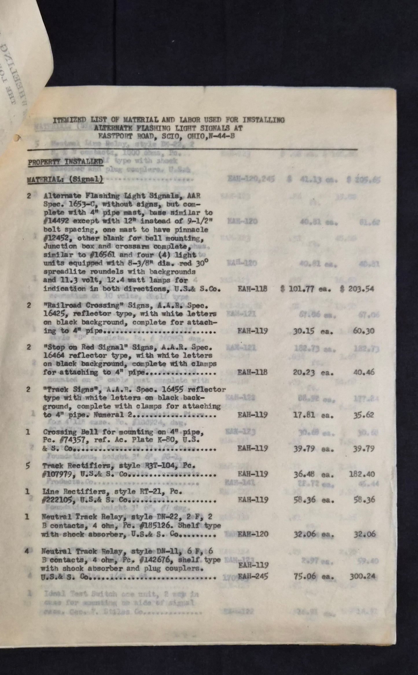 RARE Railroad Engineering Archive 1923 GE Train Tests W&LE Original Files