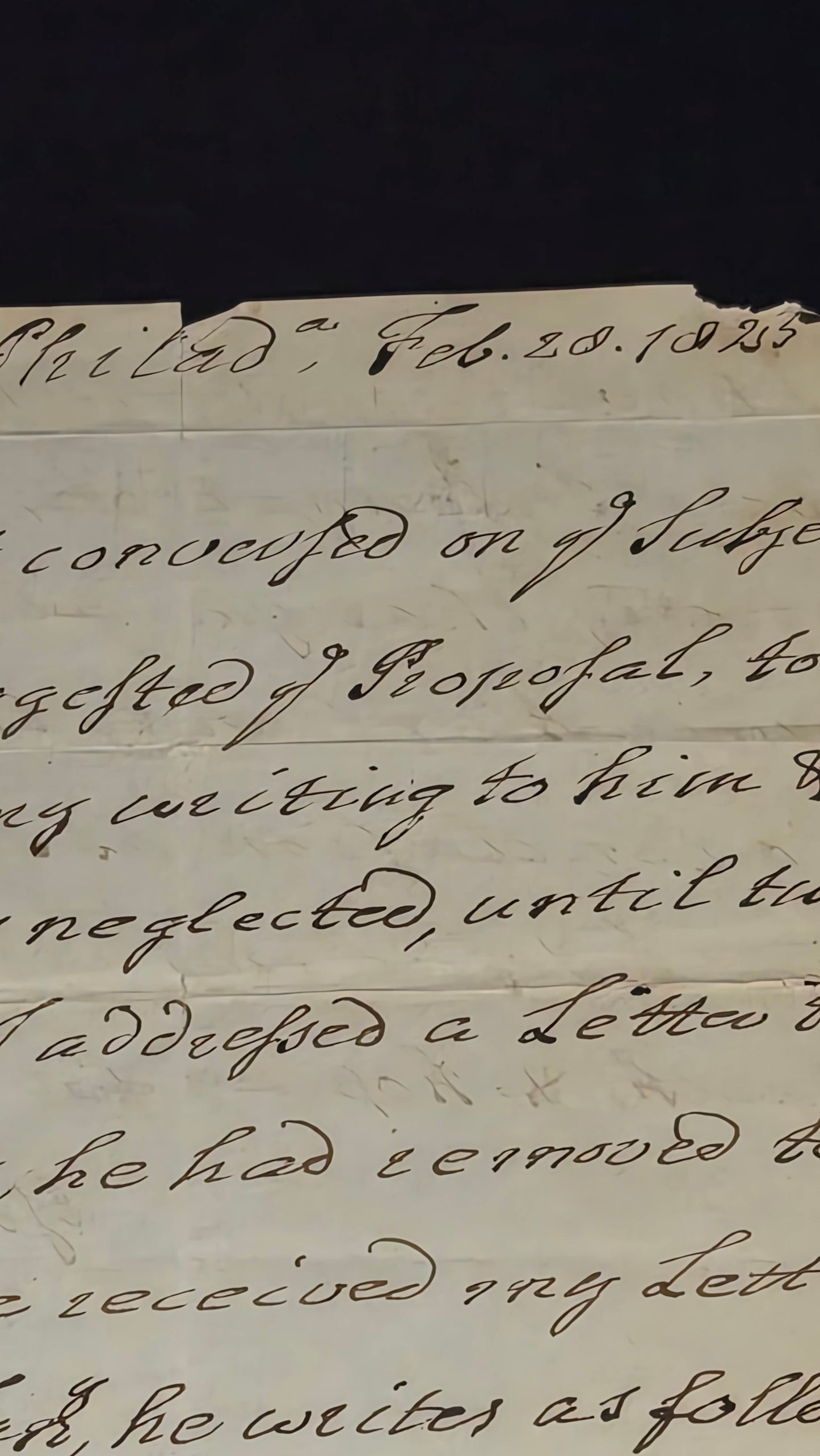 RARE 1825 ALS Bishop William White - Founding Father Chaplain - Philip Church / Hamilton Interest