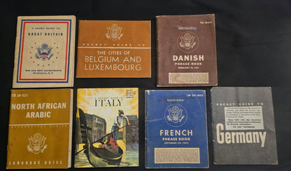 WWII U.S. Army Archive — APO 339 Limburg, Ration Books & Tokens, VA Docs & Language Guides