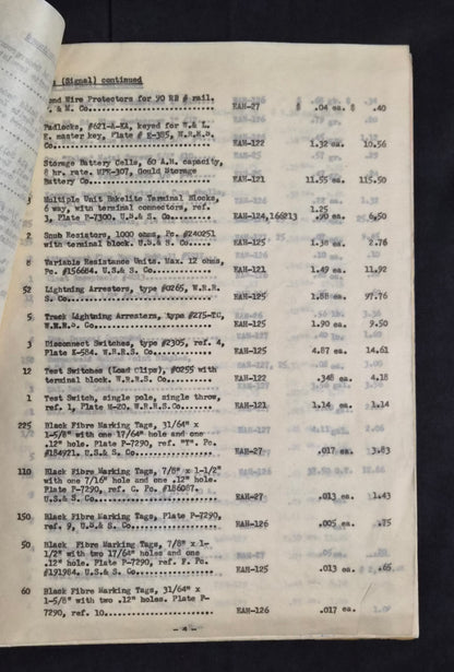 RARE Railroad Engineering Archive 1923 GE Train Tests W&LE Original Files