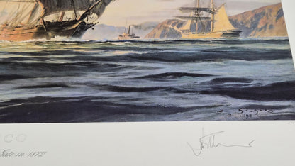 John Stobart — San Francisco: “Dashing Wave” Entering the Golden Gate in 1872 — Signed Limited Edition