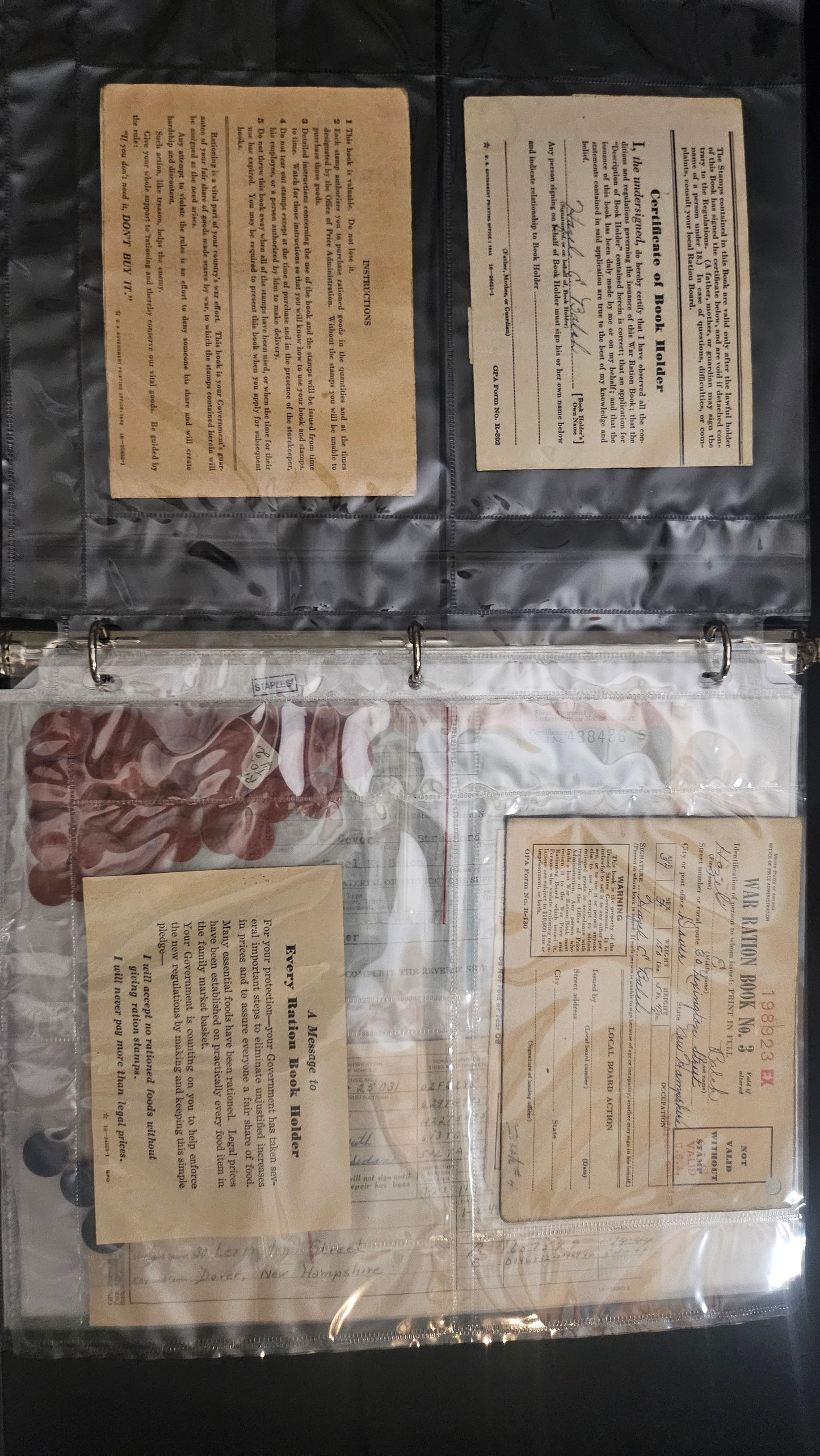 WWII U.S. Army Archive — APO 339 Limburg, Ration Books & Tokens, VA Docs & Language Guides