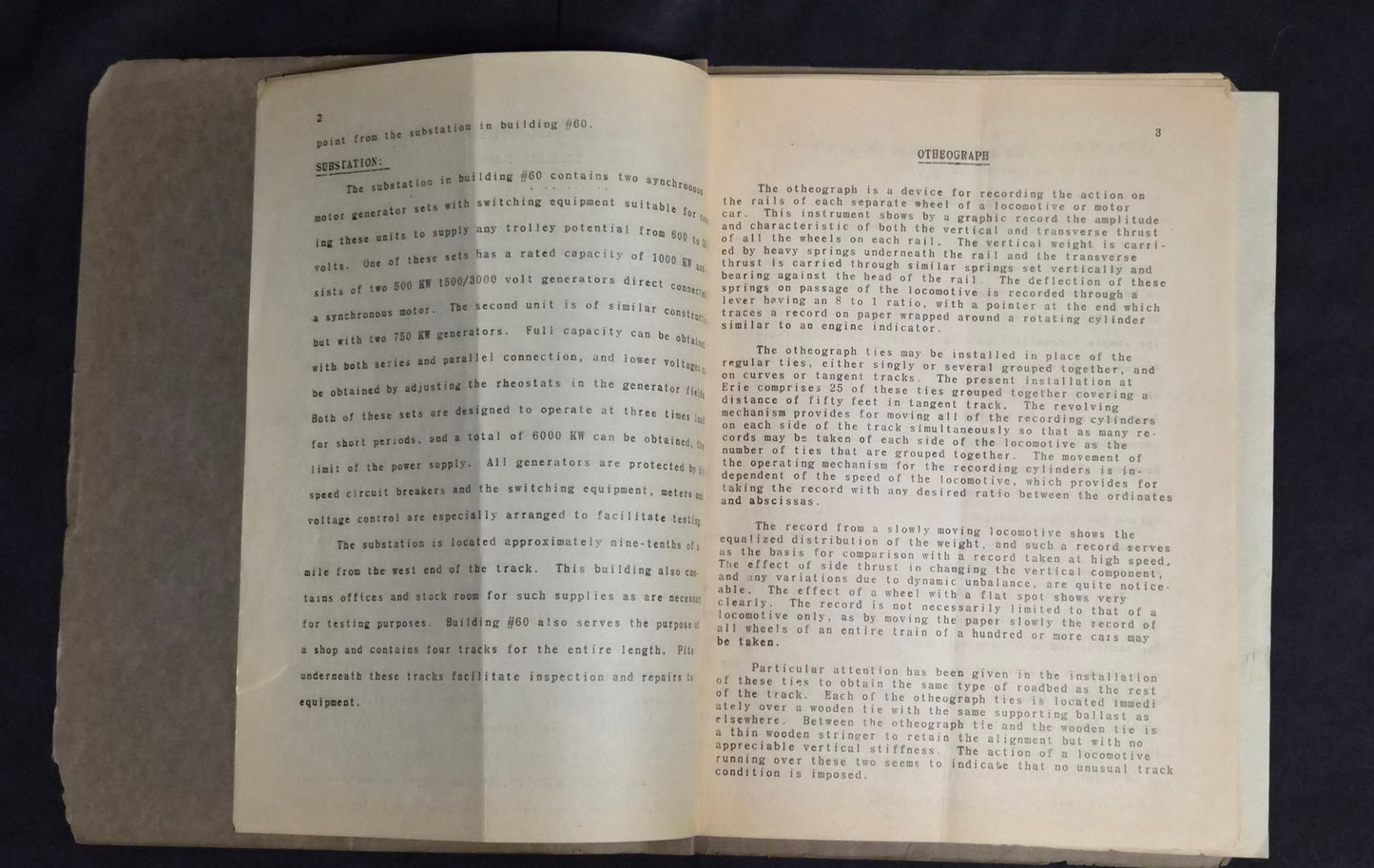 RARE Railroad Engineering Archive 1923 GE Train Tests W&LE Original Files