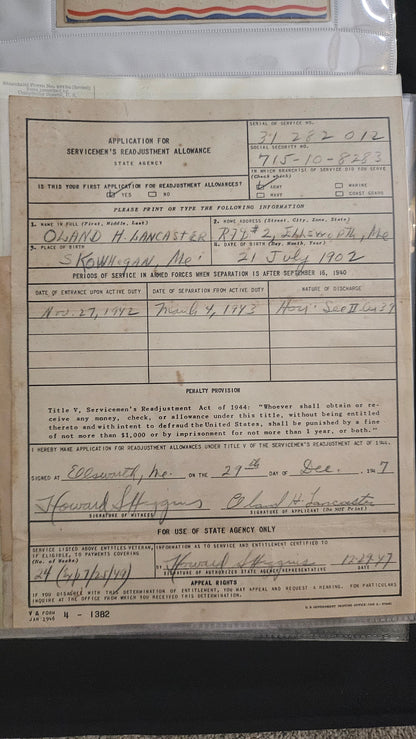 WWII U.S. Army Archive — APO 339 Limburg, Ration Books & Tokens, VA Docs & Language Guides