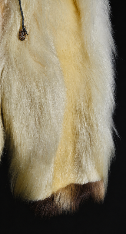 Authentic Traditional Inupiat Polar Bear Fur Pants with Wolverine Trim