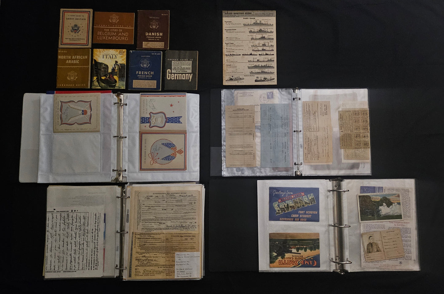 WWII U.S. Army Archive — APO 339 Limburg, Ration Books & Tokens, VA Docs & Language Guides