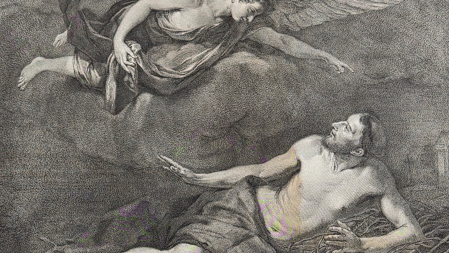 Jusepe de Ribera — Saint Francis Visited by an Angel, Royal Gallery of Dresden, 1757