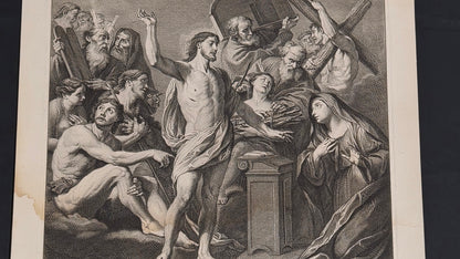 Christ with the Redeemed from Hades Before His Mother — Dresden, 1757 Giuseppe Camerata after Andrea Vaccaro