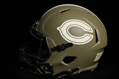 Brian Urlacher Signed Chicago Bears Salute to Service Full-Size Helmet – Beckett COA