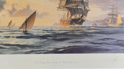 John Stobart — San Francisco: “Dashing Wave” Entering the Golden Gate in 1872 — Signed Limited Edition