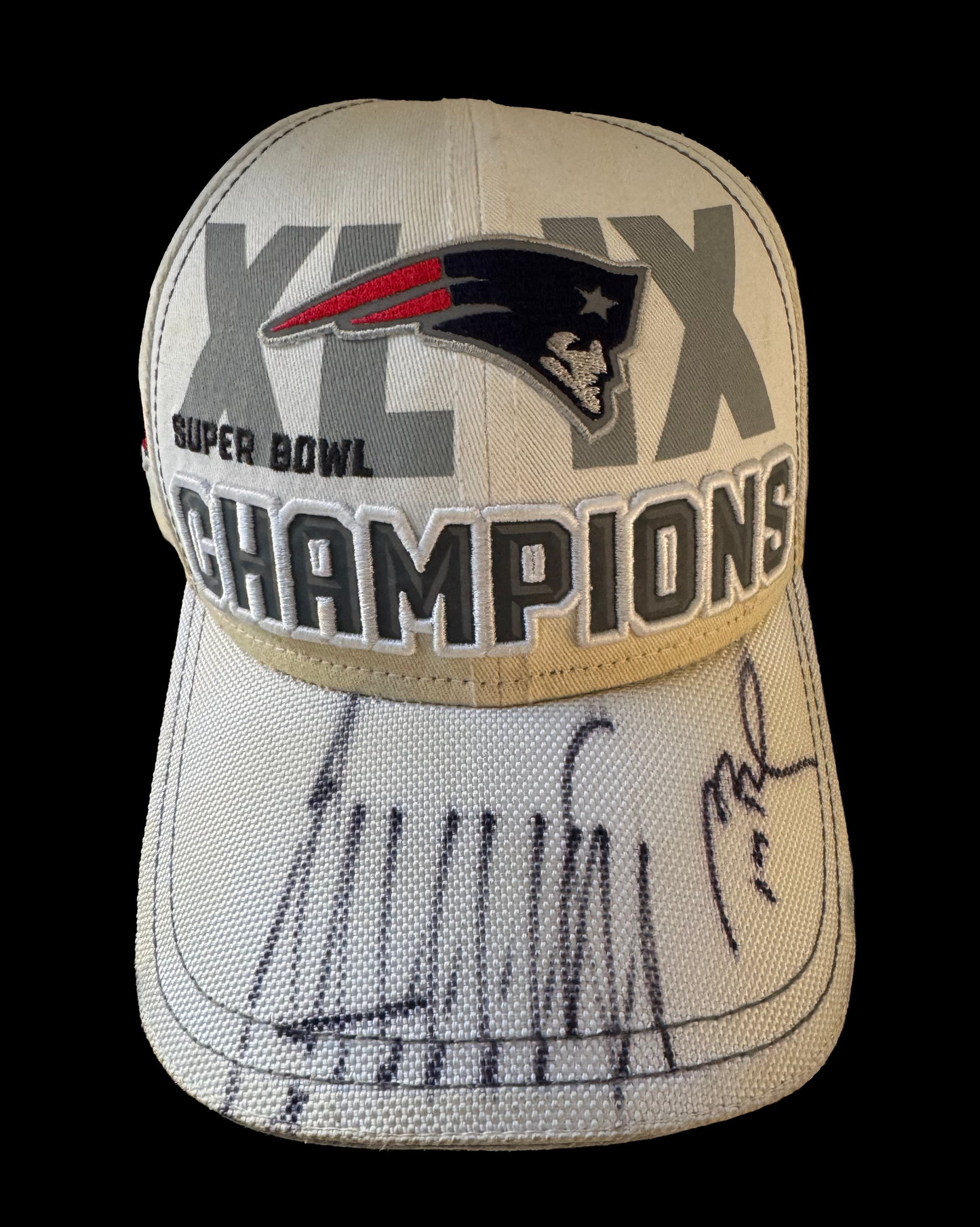 Tom Brady & Donald Trump Dual-Signed Super Bowl XLIX Hat — TRISTAR COA