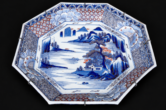 Meiji-Era Japanese Export Charger – Signed Dai Nippon Kutani