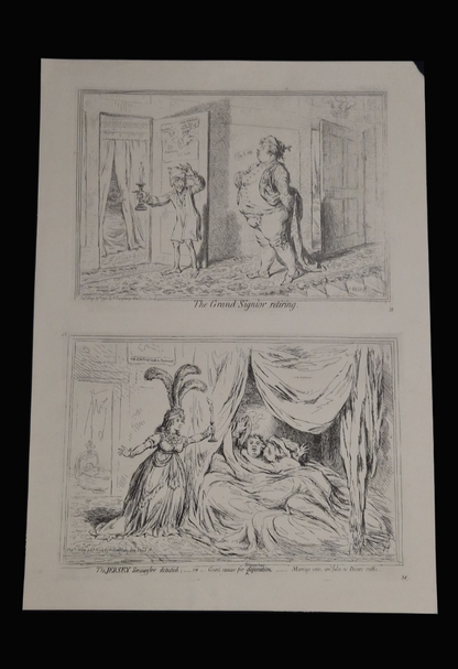 James Gillray — Two Suppressed Satires, Printed from the Original Copper Plates, c. 1851