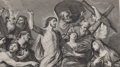 Christ with the Redeemed from Hades Before His Mother — Dresden, 1757 Giuseppe Camerata after Andrea Vaccaro