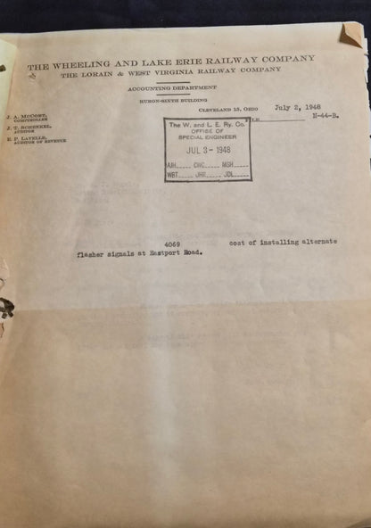 RARE Railroad Engineering Archive 1923 GE Train Tests W&LE Original Files