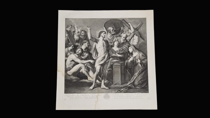 Christ with the Redeemed from Hades Before His Mother — Dresden, 1757 Giuseppe Camerata after Andrea Vaccaro