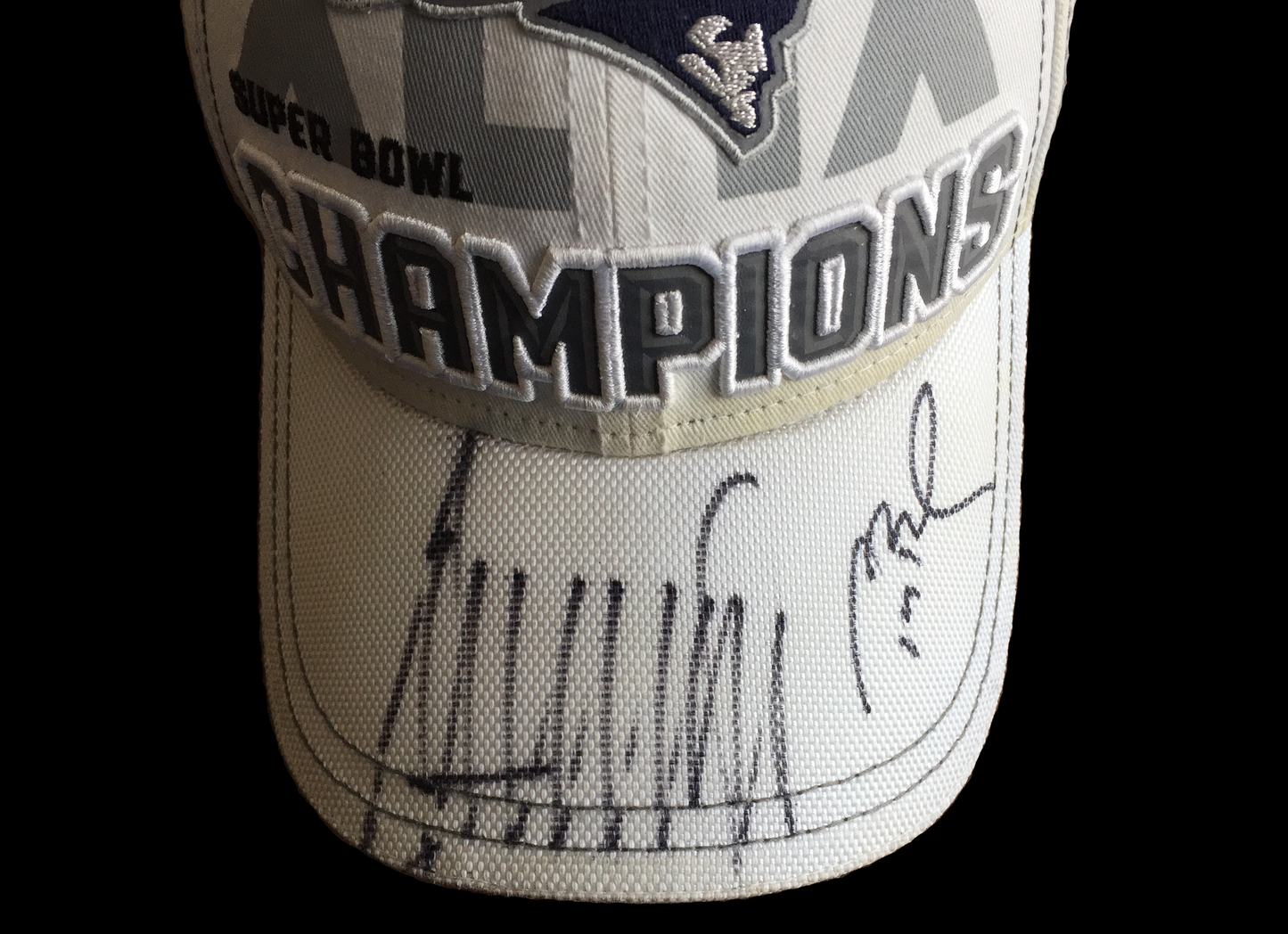 Tom Brady & Donald Trump Dual-Signed Super Bowl XLIX Hat — TRISTAR COA