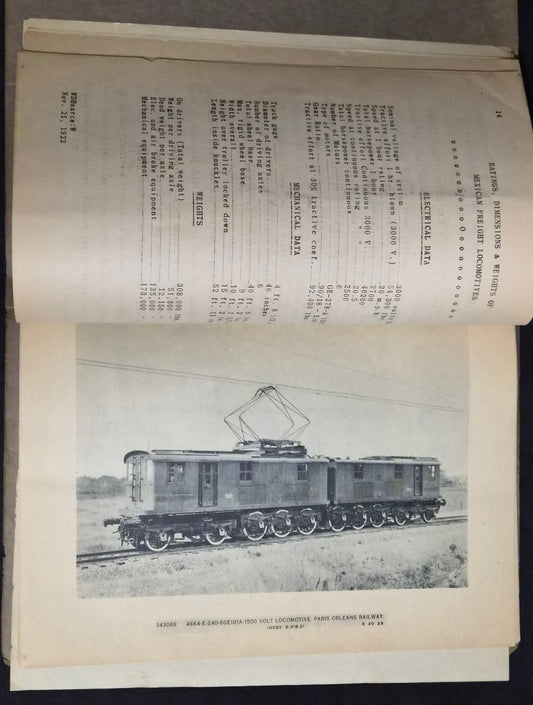 RARE Railroad Engineering Archive 1923 GE Train Tests W&LE Original Files