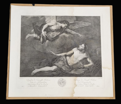 Jusepe de Ribera — Saint Francis Visited by an Angel, Royal Gallery of Dresden, 1757