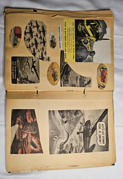 WWII Cartoon Scrapbook Archive (2 Volumes, 1940s) – Wartime Humor, Satire & Propaganda