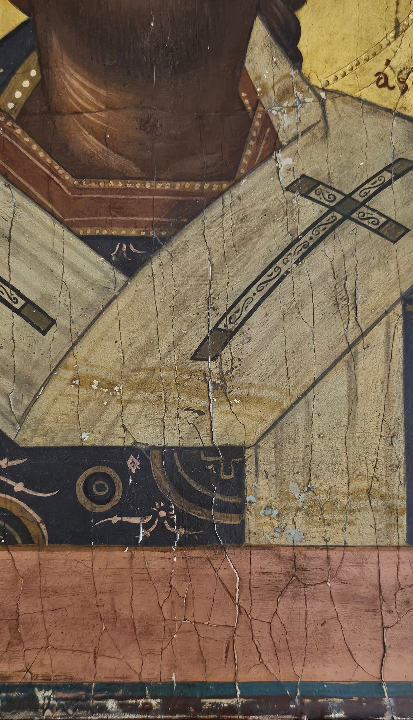 18th–Early 19th-Century Orthodox Icon of Christ the Great Hierarch