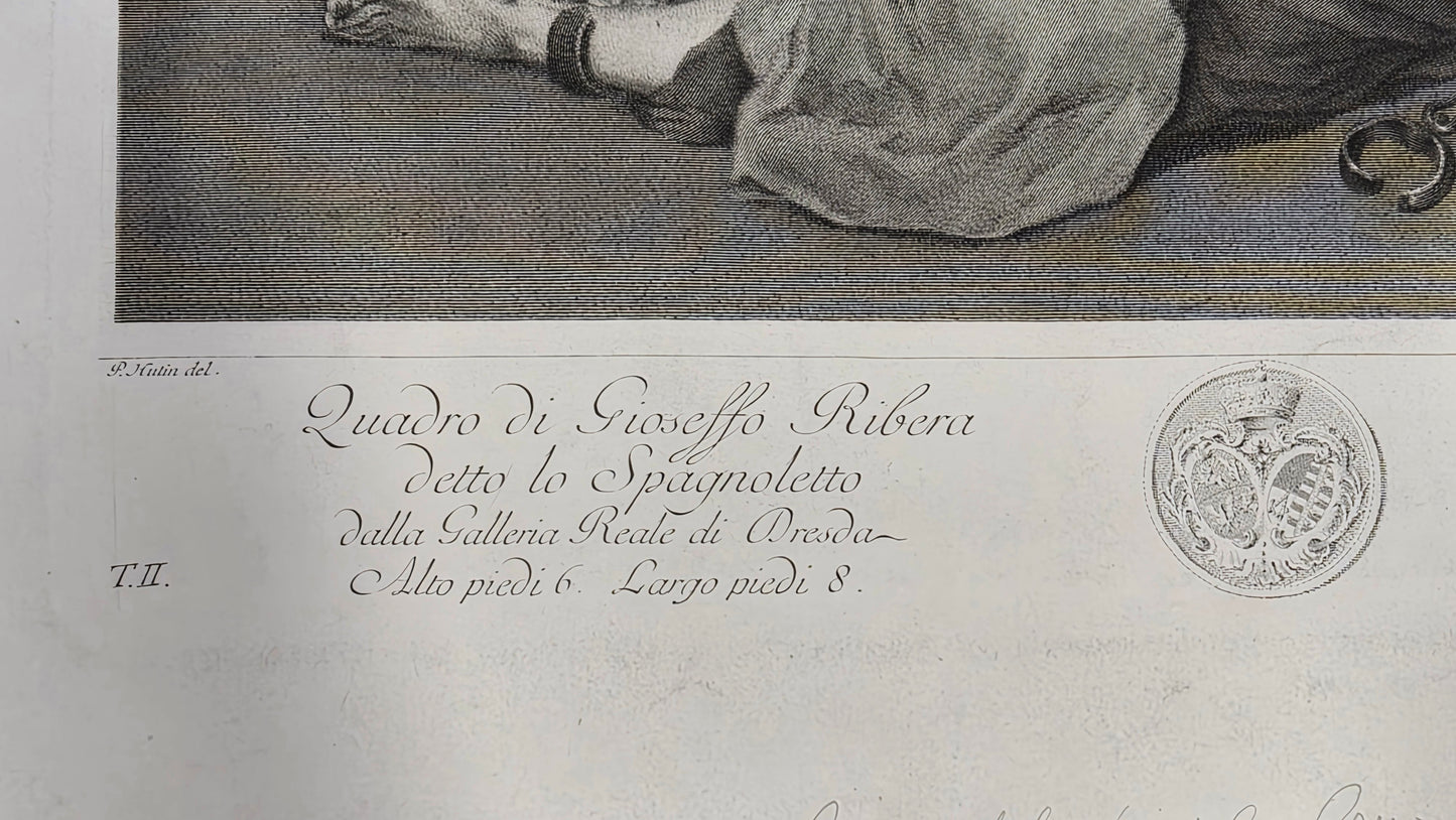 After Jusepe de Ribera — The Liberation of Saint Peter, Royal Gallery of Dresden, 1757