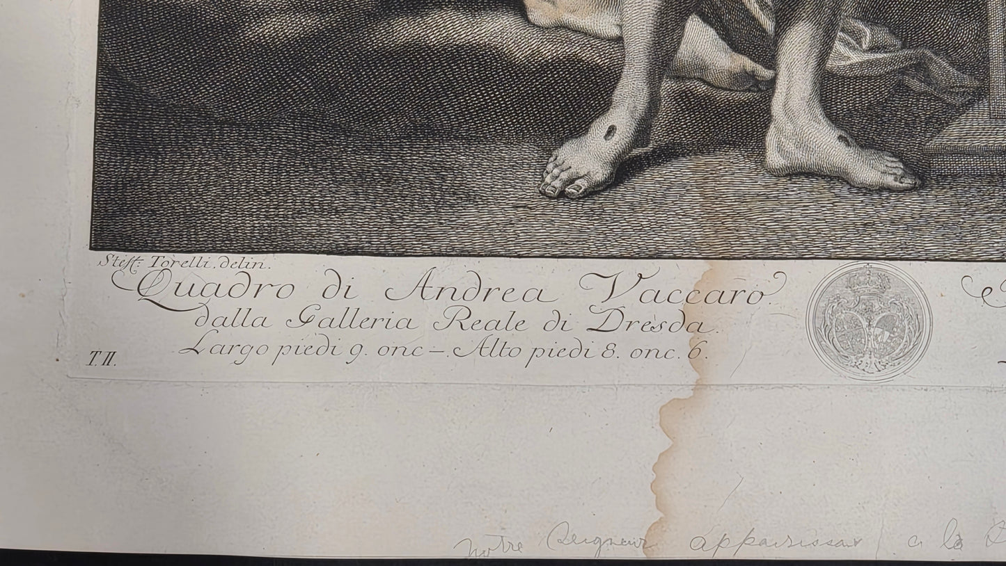Christ with the Redeemed from Hades Before His Mother — Dresden, 1757 Giuseppe Camerata after Andrea Vaccaro