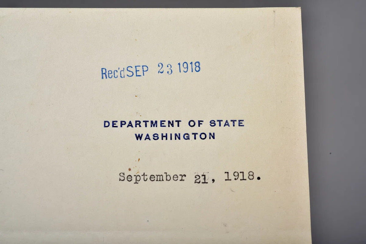 Robert Lansing — Typed Letter Signed — Wartime Shipping Agreement, 21 September 1918 — sec3.jpg