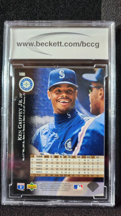 1995 Upper Deck Ken Griffey Jr. #100 MARINERS HOF Beckett BCCG 10 | Bollëku