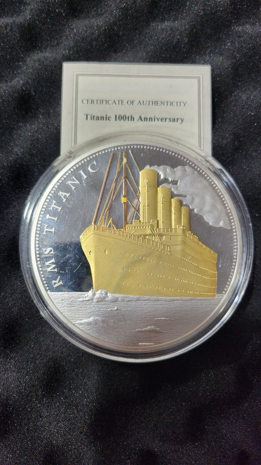 100 anniversary Titanic commemorative color medal coin | Bollëku