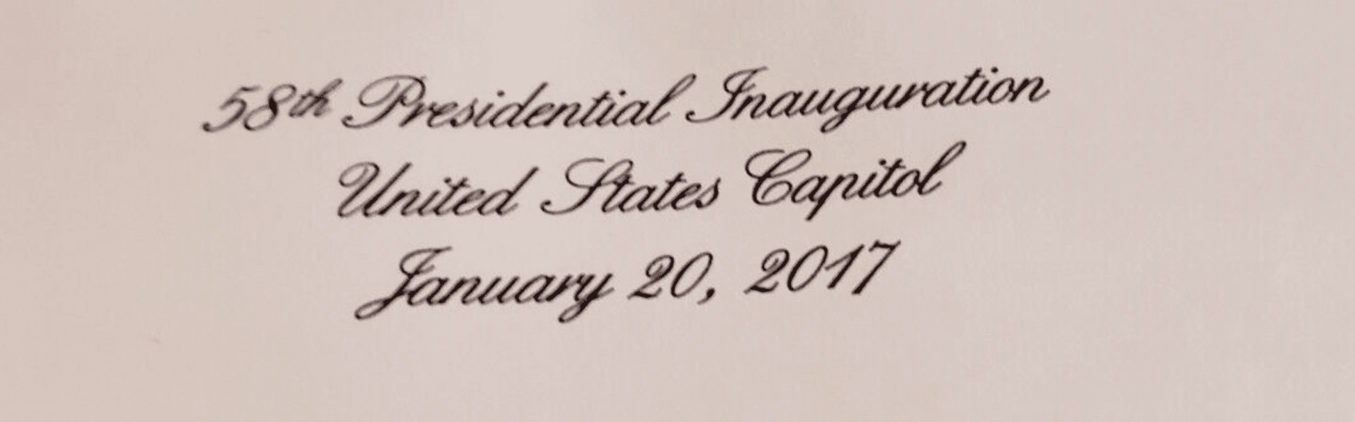 Rare - President Donald Trump & Mike Pence 2017 Complete Inauguration Invitation with Photos and Map. | Bollëku