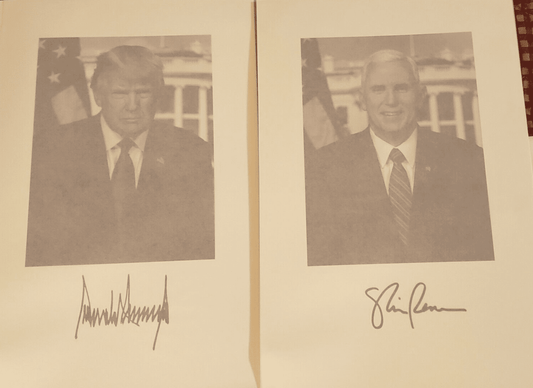 Rare - President Donald Trump & Mike Pence 2017 Complete Inauguration Invitation with Photos and Map. | Bollëku