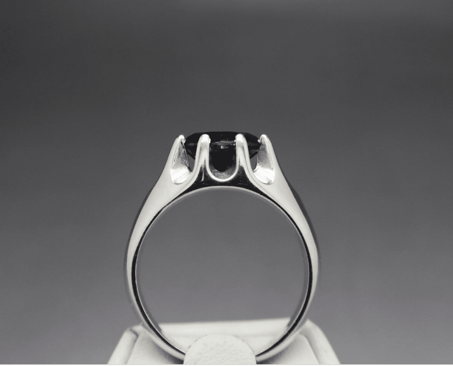 3.65cts 9.92mm Men's Real Black Diamond Ring | Bollëku