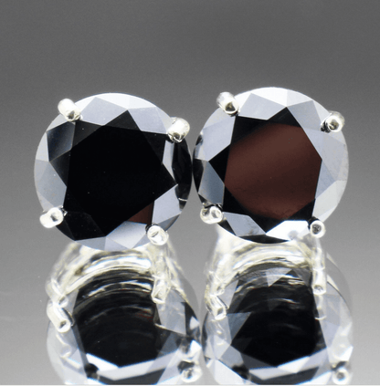 6.90tcw Real Black Diamond Earrings | Bollëku