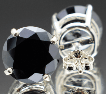 6.90tcw Real Black Diamond Earrings | Bollëku