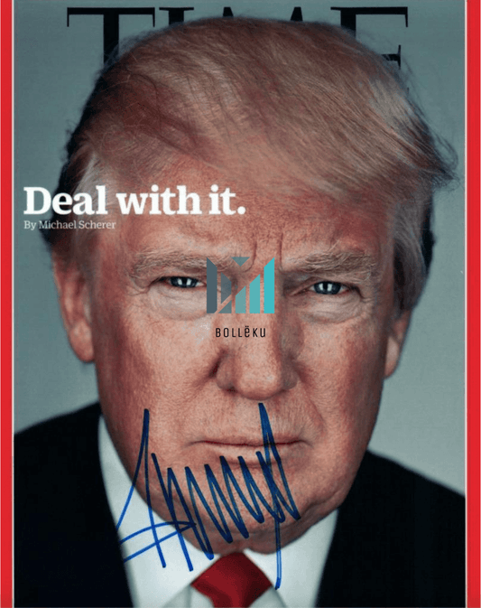 Deal With it! President Donald Trump autographed photo - 0